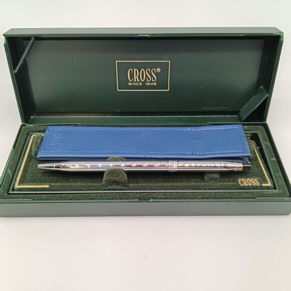 CROSS WOMANS SEASHELL CLASSIC CENTURY CHROME BALLPOINT PEN #3542 NEW GIFT A1 - Picture 1 of 8